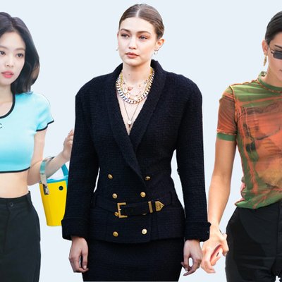 sao thích lăng xê thời trang vintage - jennie, gigi hadid, kendall jenner