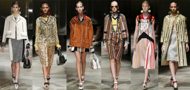 Miuccia Prada sử dụng sự đối chọi của các sắc màu để tạo điểm nhấn tinh tế.