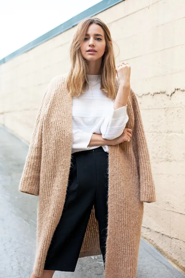 elle style calendar: ao cardigan