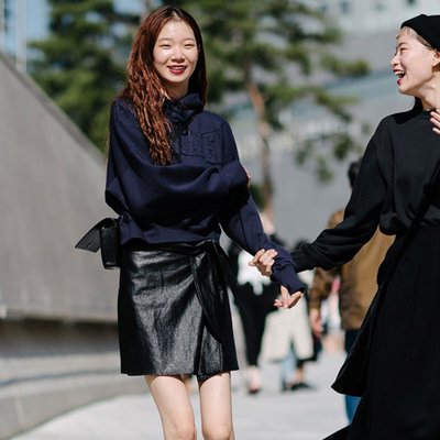 chân váy ngắn và chân váy midi xu hướng thời trang seoul fashion week