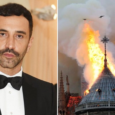 NTK Riccardo Tisci, Clare Waight Keller chia sẻ về vụ cháy lớn ở nhà thờ Đức Bà Paris