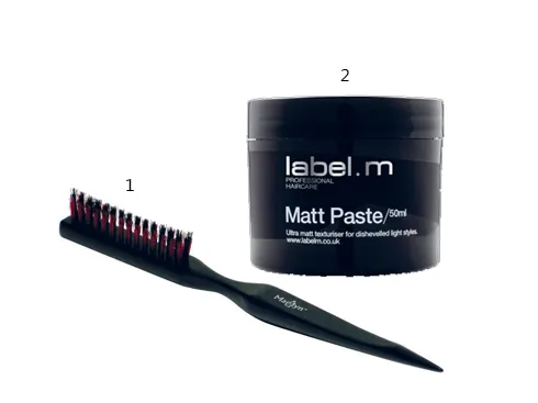 1. Lược Marilyn dùng để đánh rối tóc tạo độ phồng 2. Tạo kiểu tóc dạng lì Label.M