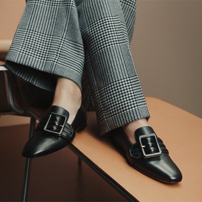 Giày lười Bally đen