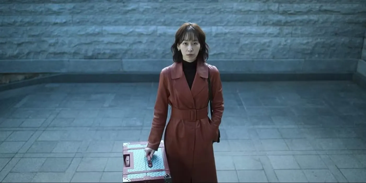 Seo hyun Jin diện trench coat da