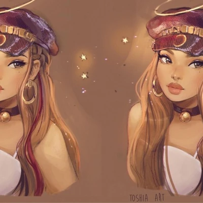 2 cô gái trang điểm cá tính