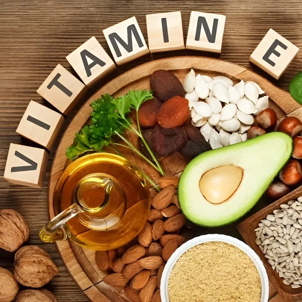 Các loại thực phẩm giàu vitamin E.