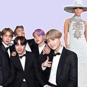 Ban nhạc BTS bảnh bao trên thảm đỏ Grammy cùng Lady Gaga và các ngôi sao quốc tế