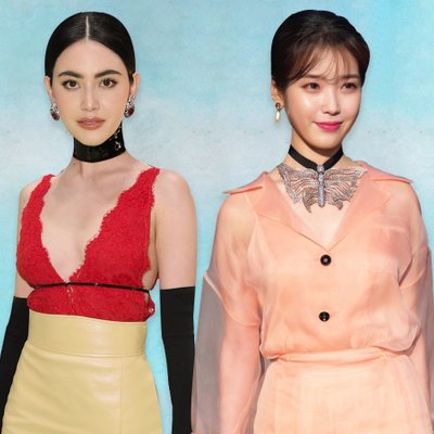 IU và Davika Hoorne nổi bật trên hàng ghế đầu show Gucci với phong cách đối lập