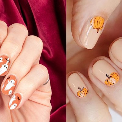 1001 ý tưởng nail đẹp màu cam cho ngày Halloween