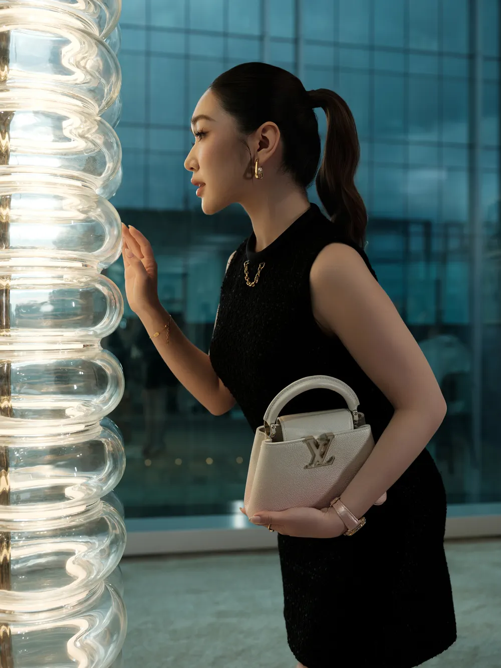 Chloe Nguyễn tại Triển lãm Savoir Rêver Louis Vuitton 