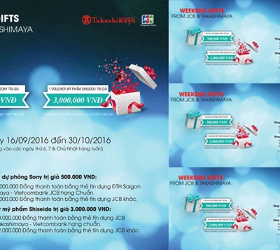 Takashimaya x JCB - Quà tặng cuối tuần "Weekend Gifts"