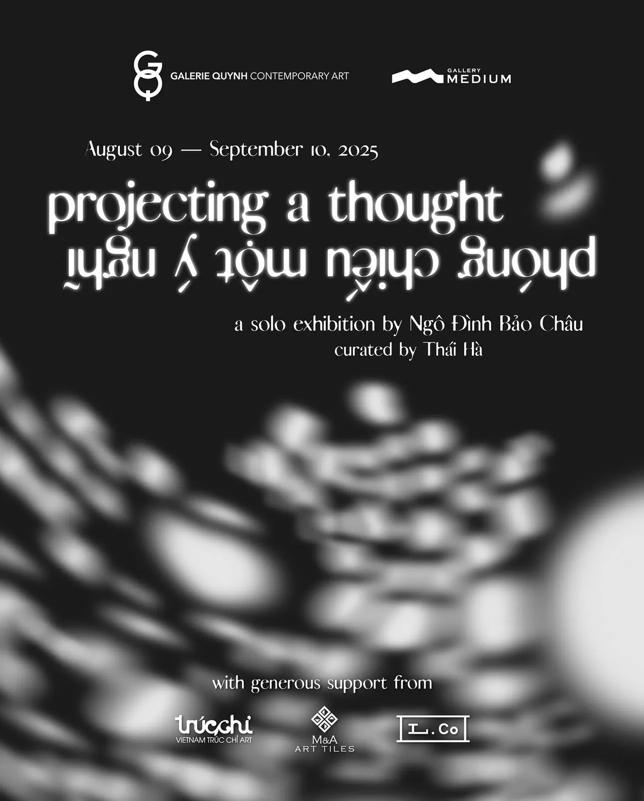 Poster triển lãm “phóng chiếu một ý nghĩ”
