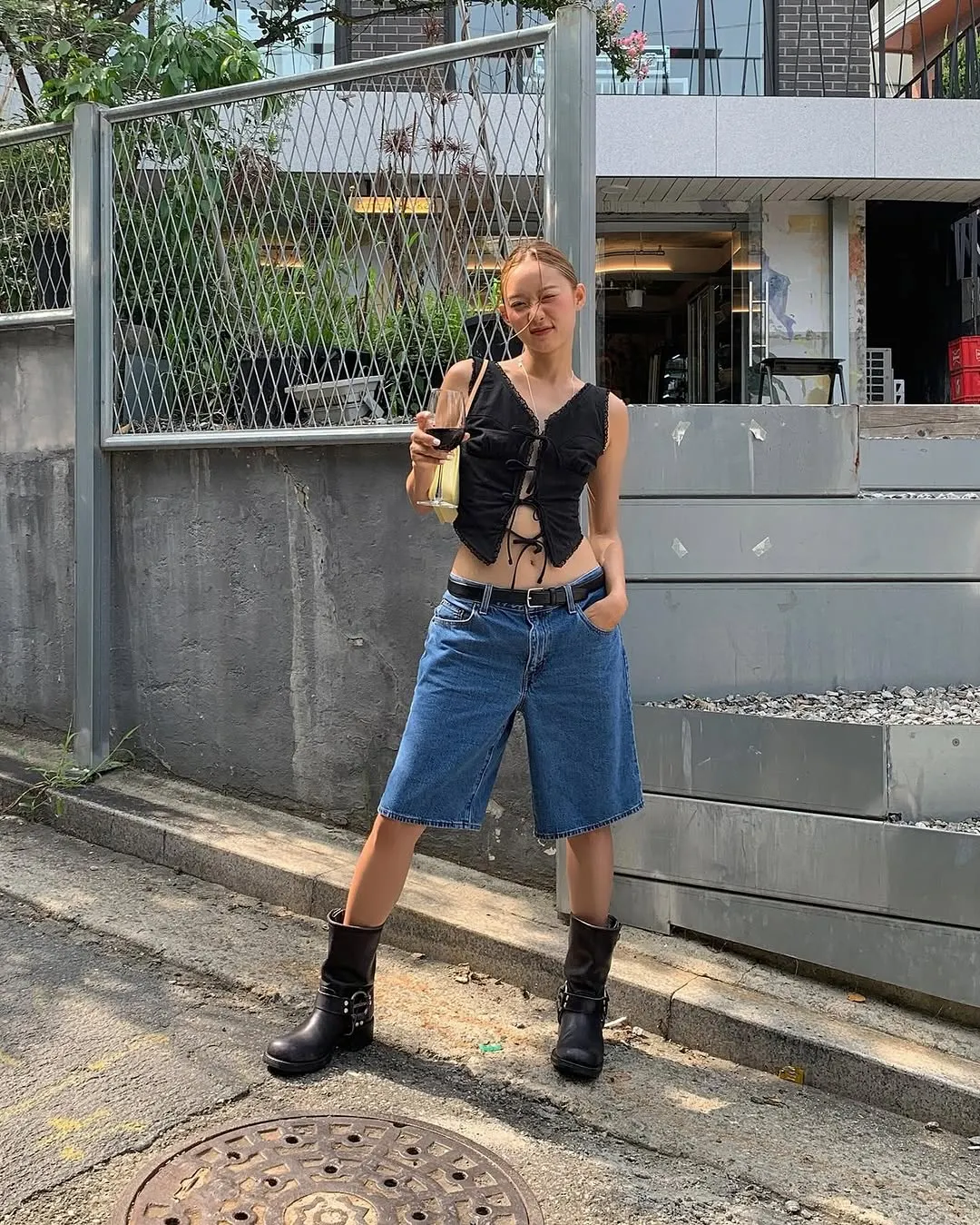 j876my quần đùi phối croptop 