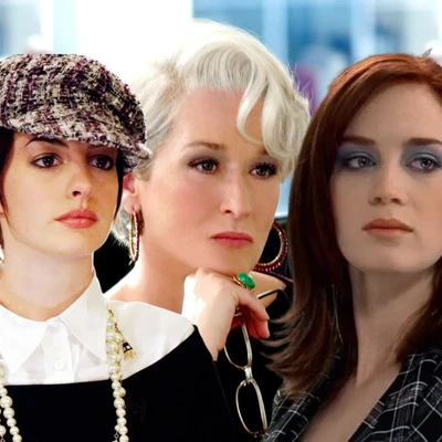 Hình ảnh kiểu trang điểm của các diễn viên trong The Devil Wears Prada (2006).