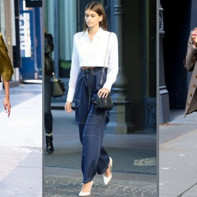 kaia gerber phong cách menswear streetstyle