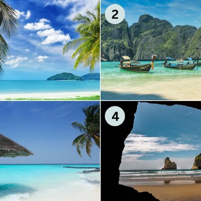 hình ảnh bãi biển bạn chọn tiết lộ tính cách trắc nghiệm