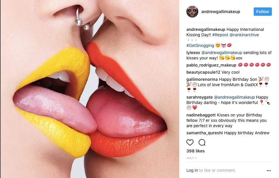  Andrew Gallimore - @andrewgallimakeup