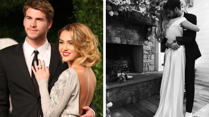 Váy cưới của Miley Cyrus đơn giản và tinh tế đến bất ngờ