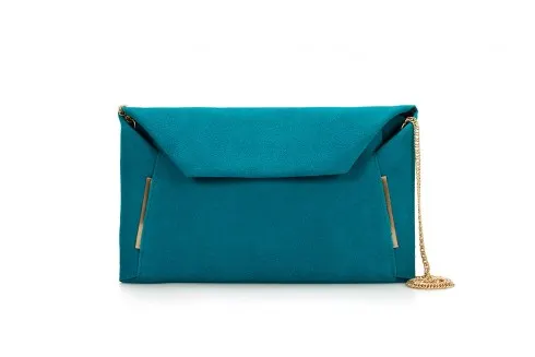 Blue Clutch Bag with Folded Edges – Zara
