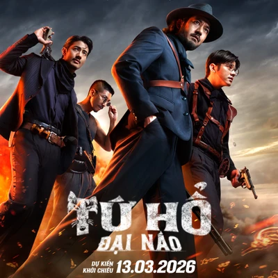 Bom tấn Thái Lan Tứ Hổ Đại Náo ra rạp Việt Nam vào 13/3/2026.