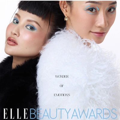 Hình ảnh Trà My và Bùi Tường Vân trong photoshoot của ELLE Beauty Awards 2025.