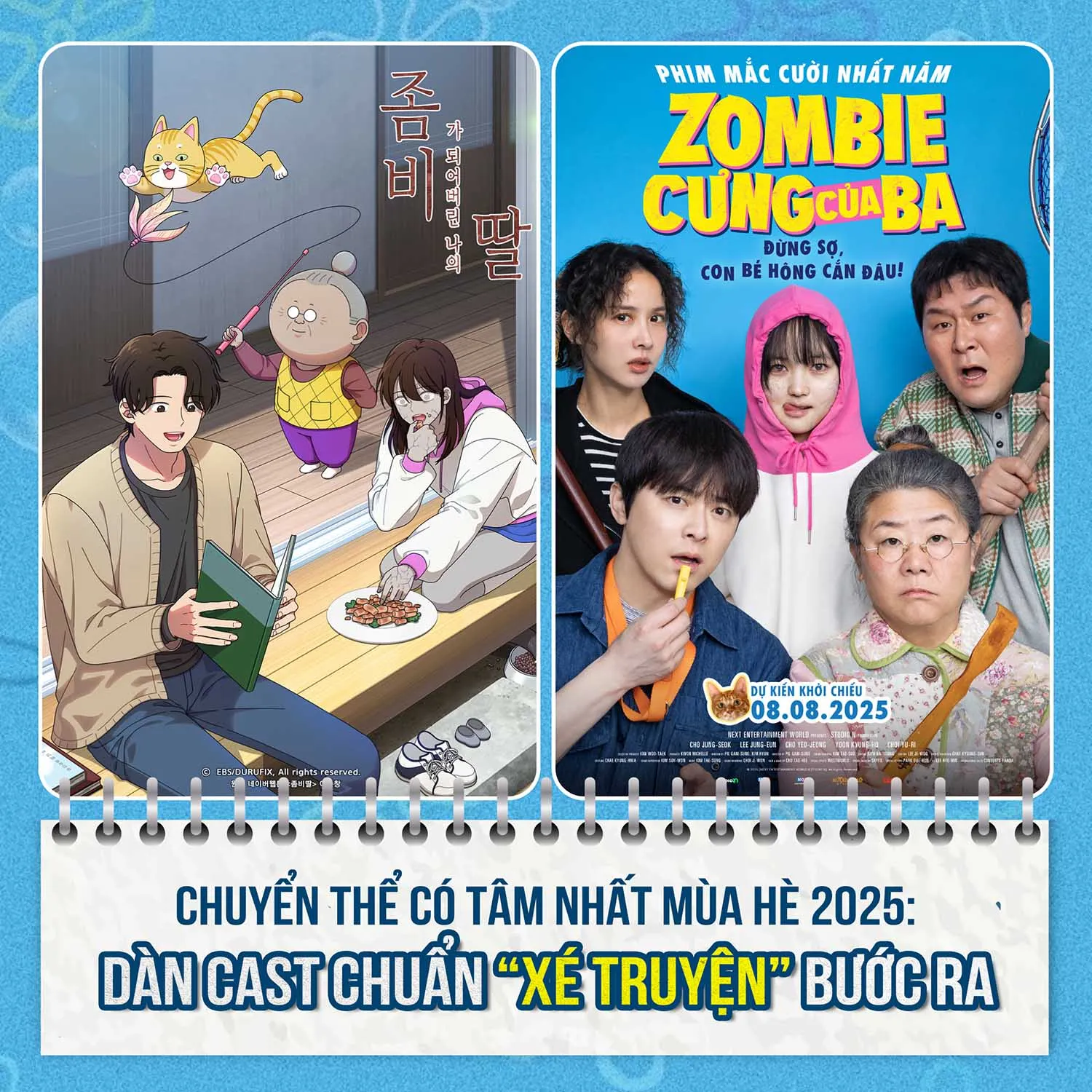 Zombie Cưng Của Ba được chuyển thể từ webtoon cùng tên