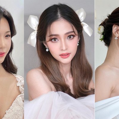 kiểu tóc cô dâu châu Á