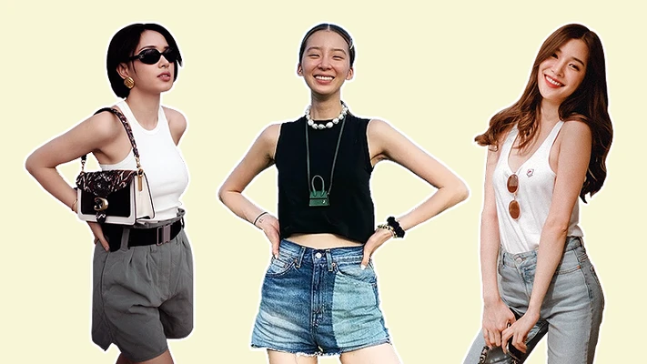 cách phối đồ mùa hè với áo tank top