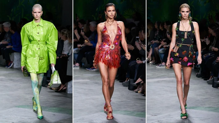 các thiết kế ấn tượng bộ sưu tập versace xuân hè 2020