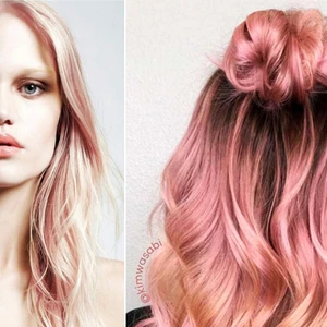 xu hướng màu tóc 2018 rose gold