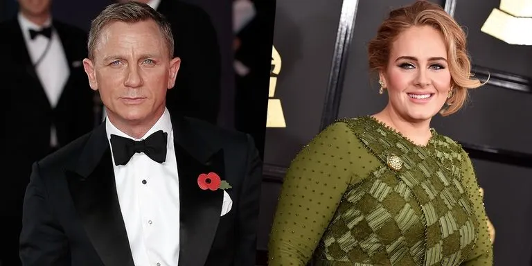 Daniel Craig và Adele trong bộ phim Skyfall (2012)
