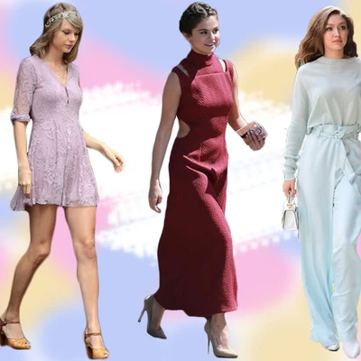 Học cách chọn trang phục dự tiệc cưới tinh tế như Taylor Swift và Selena Gomez 2