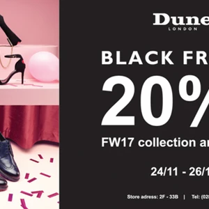 BLACK FRIDAY: Dune London ưu đãi 20% toàn bộ BST Thu Đông 2017