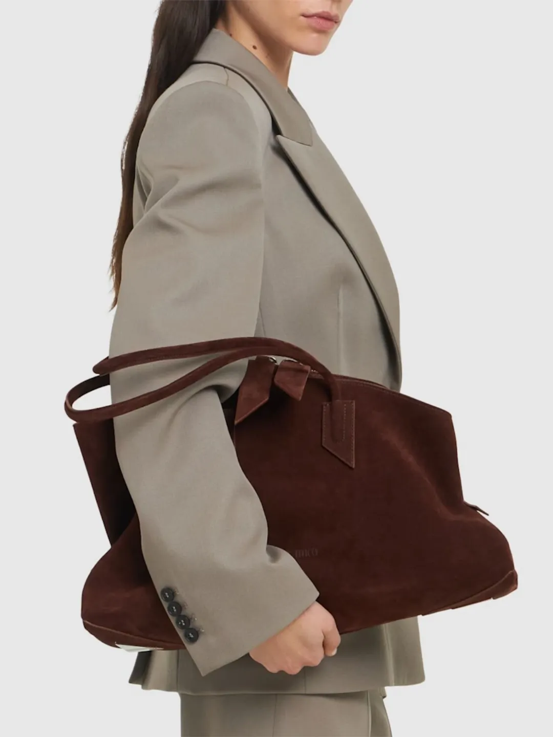 túi xách The Attico Large La Passeggiata Suede Tote Bag