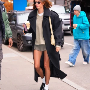 Hailey Bieber xuất hiện trên đường phố New York, cùng túi xách Cassette 2023