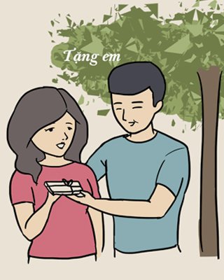 Bo tranh tinh yeu thu vi