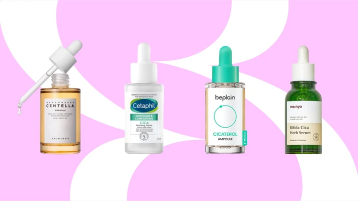 các loại serum cấp ẩm làm dịu da chiết xuất rau má