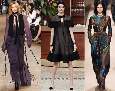 Từ trái qua: Chloé, Chanel, Burberry Prorsum