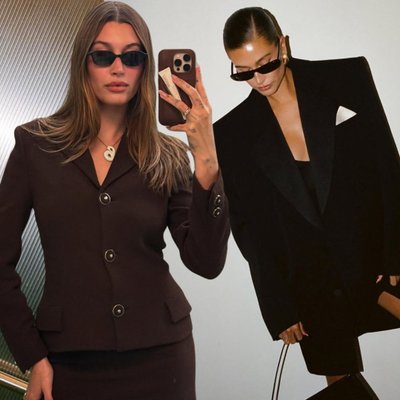 Phong cách thời trang công sở "business-core" theo kiểu Hailey Bieber