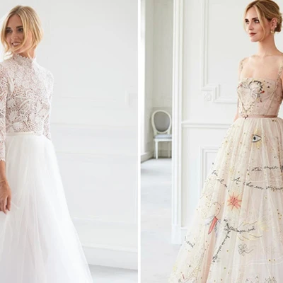 Váy cưới của Chiara Ferragni là thiết kế đặc biệt từ giám đốc sáng tạo Dior