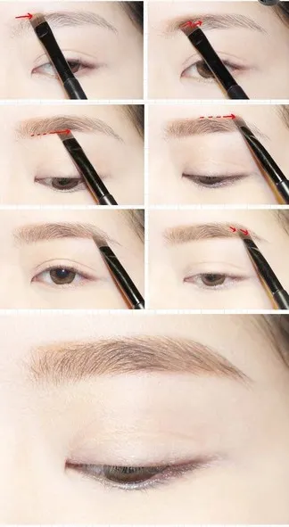 cách vẽ chân mày
