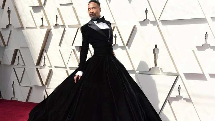 Billy Porter thách thức chuẩn mực thời trang thảm đỏ Oscar với chiếc váy 