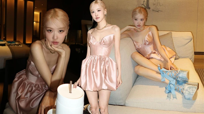Đắm chìm trong mẫu váy hồng kẹo ngọt của Rosé (BLACKPINK) tại New York