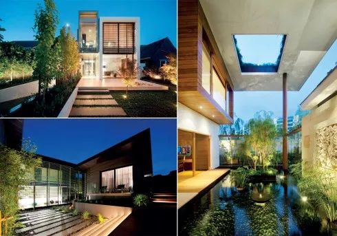 Chiếu sáng cho nhà vườn phải bám sát vào thiết kế và độ ưu tiên của công năng và thẩm mỹ.