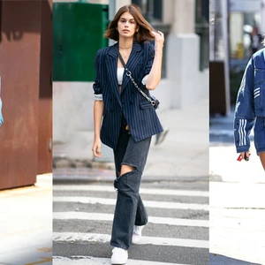 gigi hadid kaia gerber hailey bieber phối đồ với denim