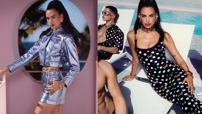 dua lipa versace