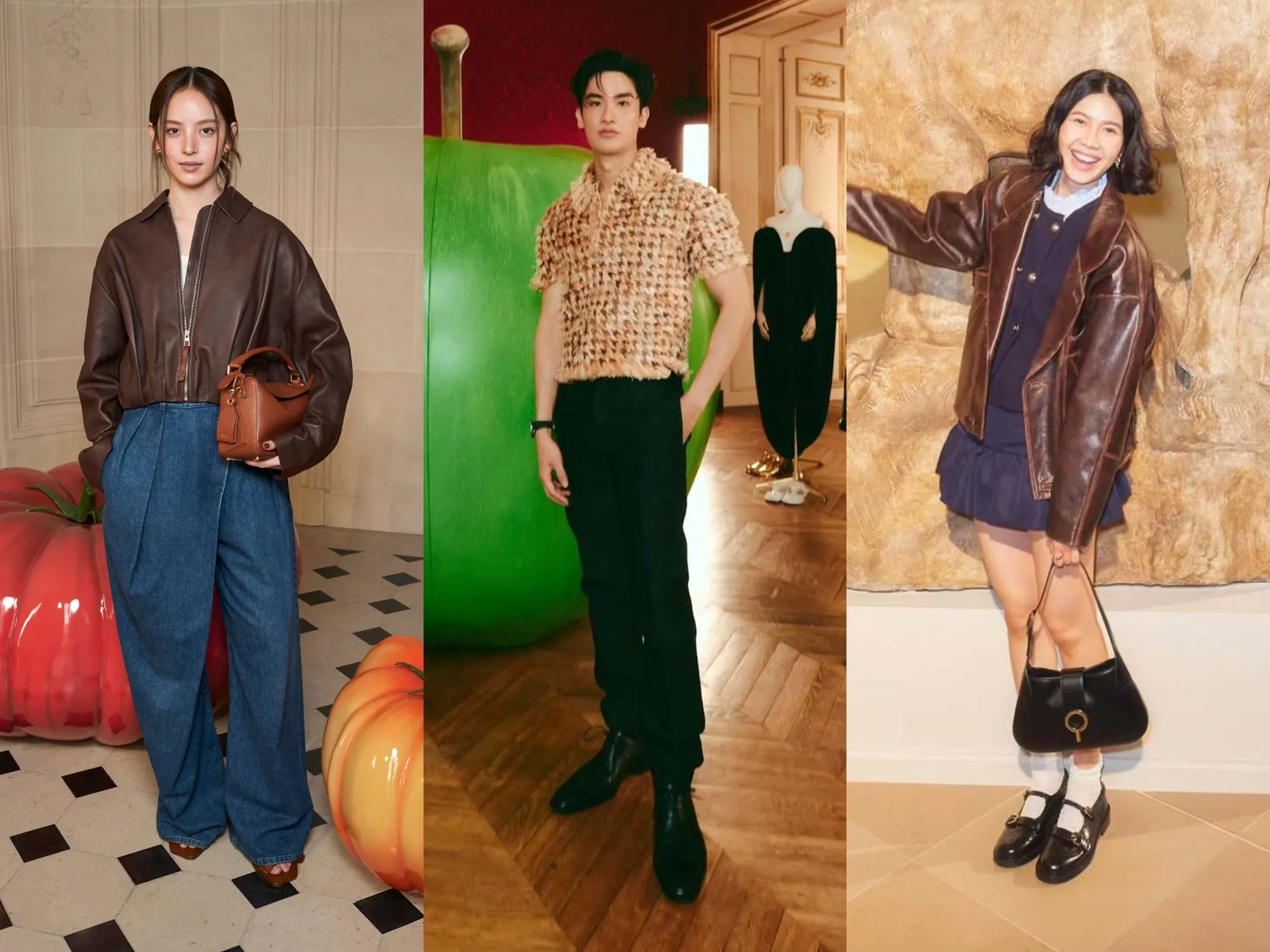 sao thái Nychaa - Tay Tawan - Proud Oranicha Krinchai tại show Loewe