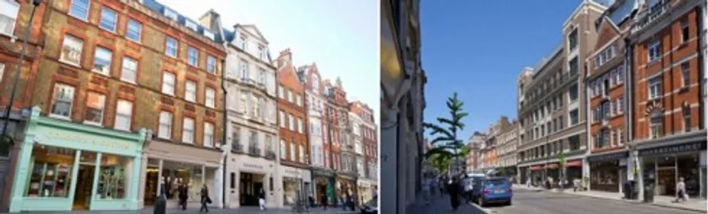 Dãy phố Marylebone High Street tập trung những thương hiệu cao cấp