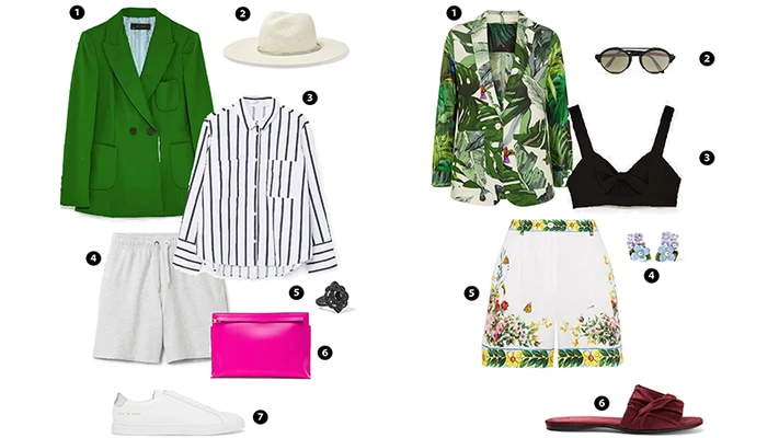 ELLE Style Calendar: Công thức phối đồ sành điệu với Blazer + Bermuda shorts