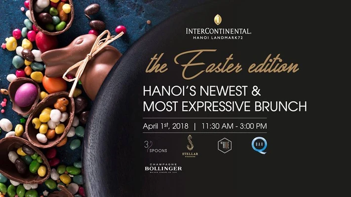 Tiệc trưa Lễ Phục Sinh chủ nhật hàng tháng tại khách sạn Intercontinental Hà Nội